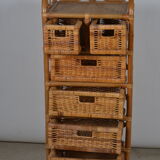 Rattan chest of drawers