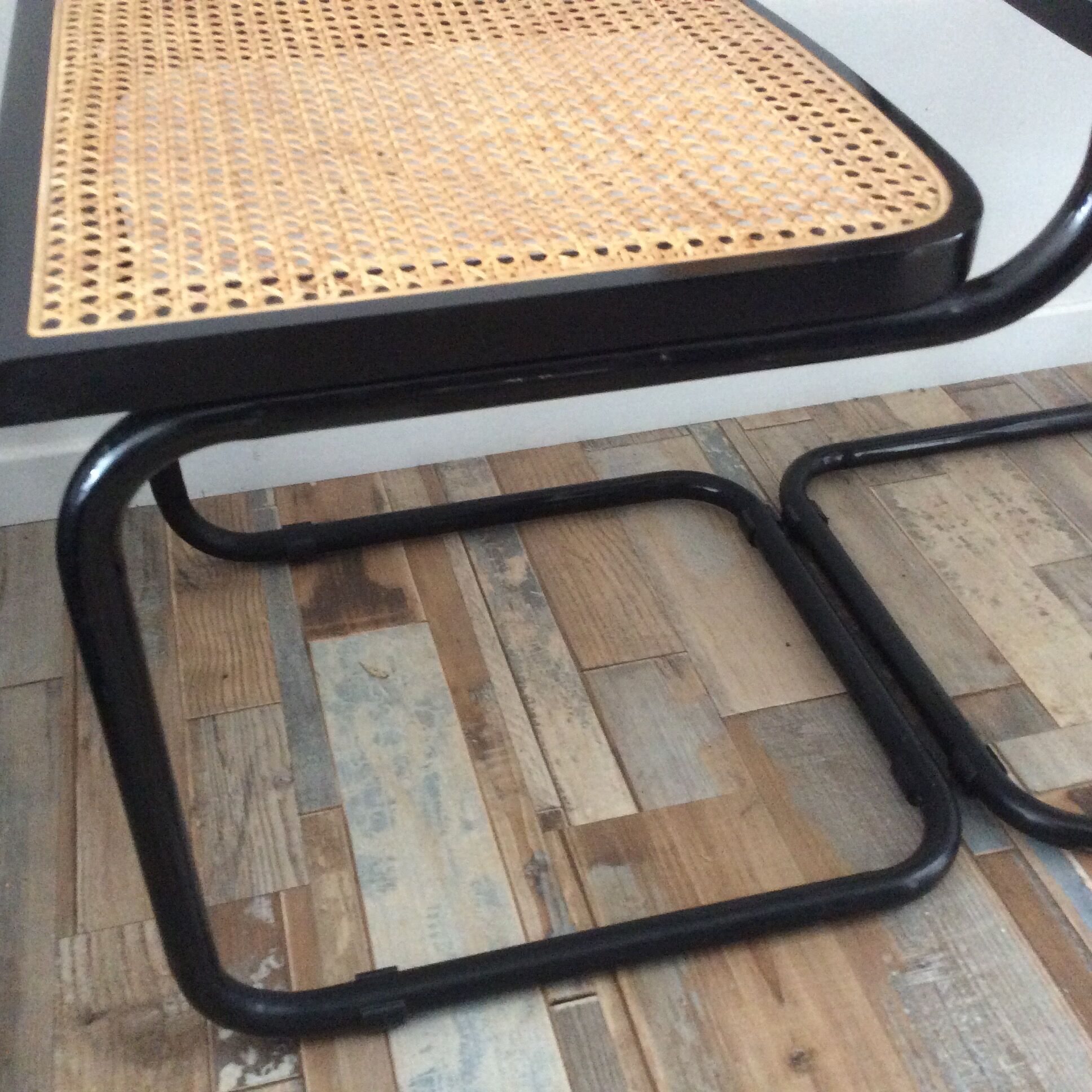 Pair of chairs Marcel Breuer Cesca S32