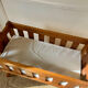Vintage Scandinavian wooden cradle