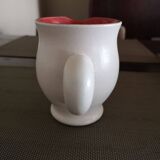 Pitcher signed Pol Chambost - Model 814 White and red - 1950s