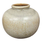 Vintage "ball" pottery vase in stoneware signed