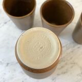 Lot de 7 verres en grès Digoin