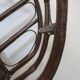 Retro-vintage-Low sideboard-library - cane-wood-rattan-1960s