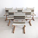 Set of 6 Dining Chairs by Ditte & Adrian Heath for France & Son 1960's