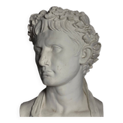 Buste en plâtre de l'empereur Auguste