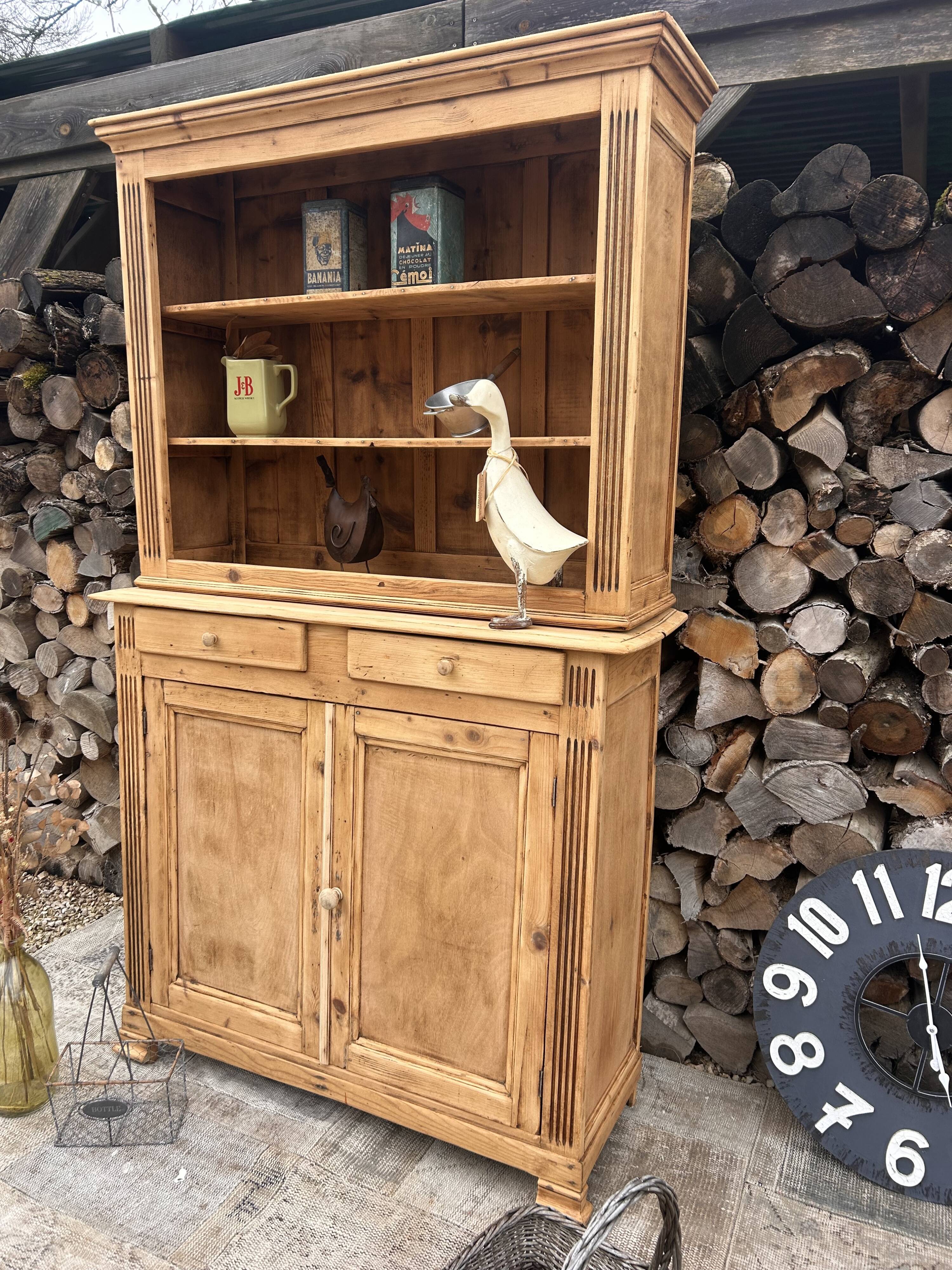 Renovated antique wooden dresser