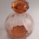 Pink glass carafe-art deco style-star stopper