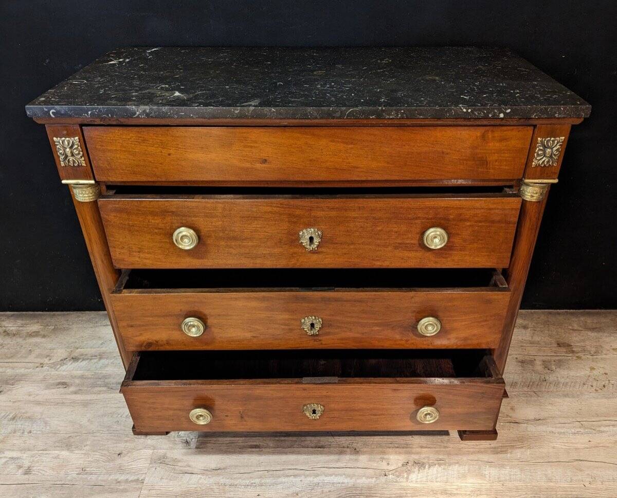 Empire Mahogany Commode