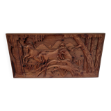 Wooden relief painting