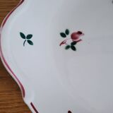 Flower pattern porcelain presentation dish