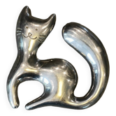 Dessous de plat chat en acier chromé accessoire de cuisine