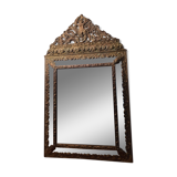 Repelled brass pareclose mirror