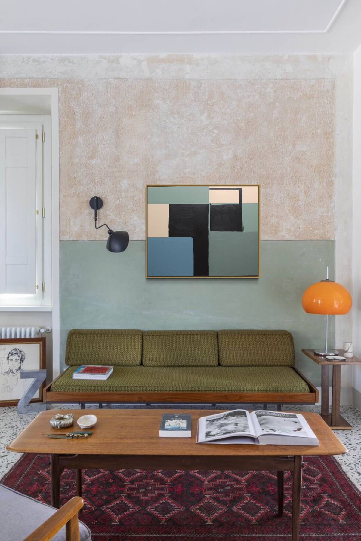 Original geometric painting