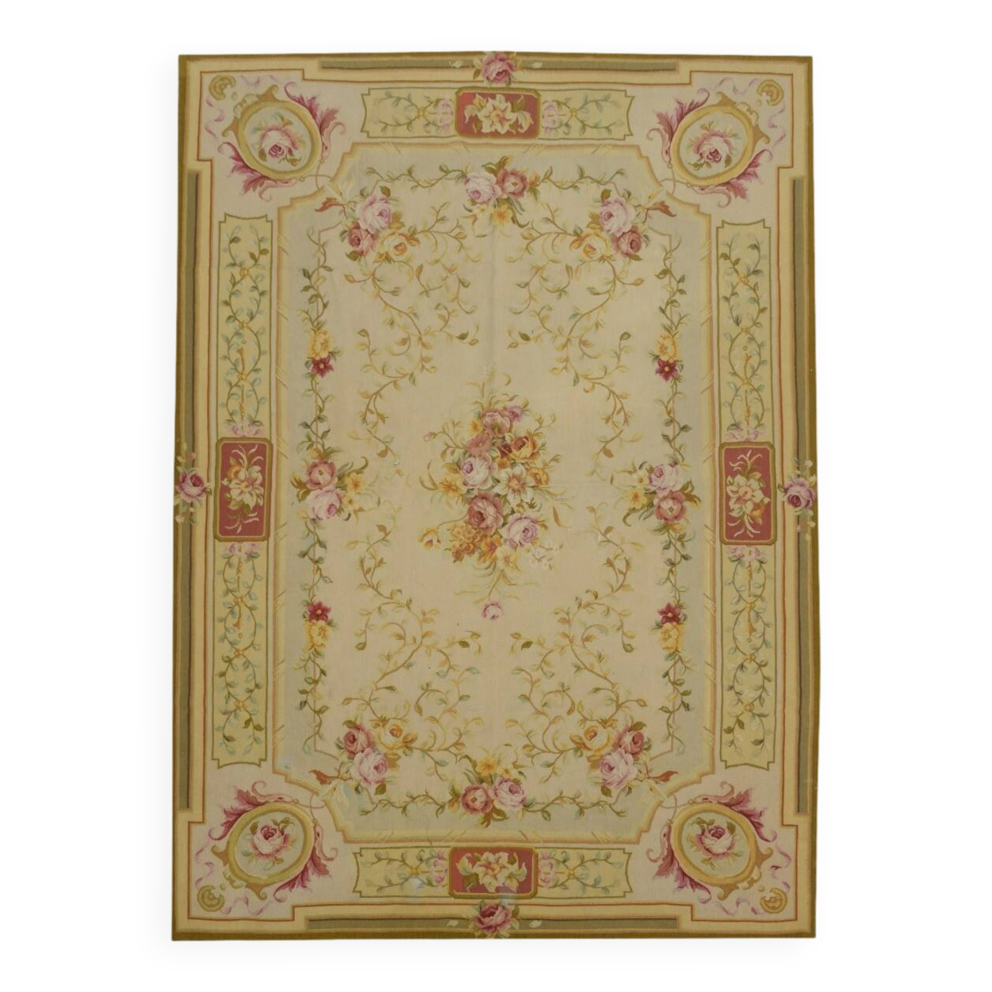 Handmade Aubusson style rug - 180 x 278 cm "Galerie Sardje"