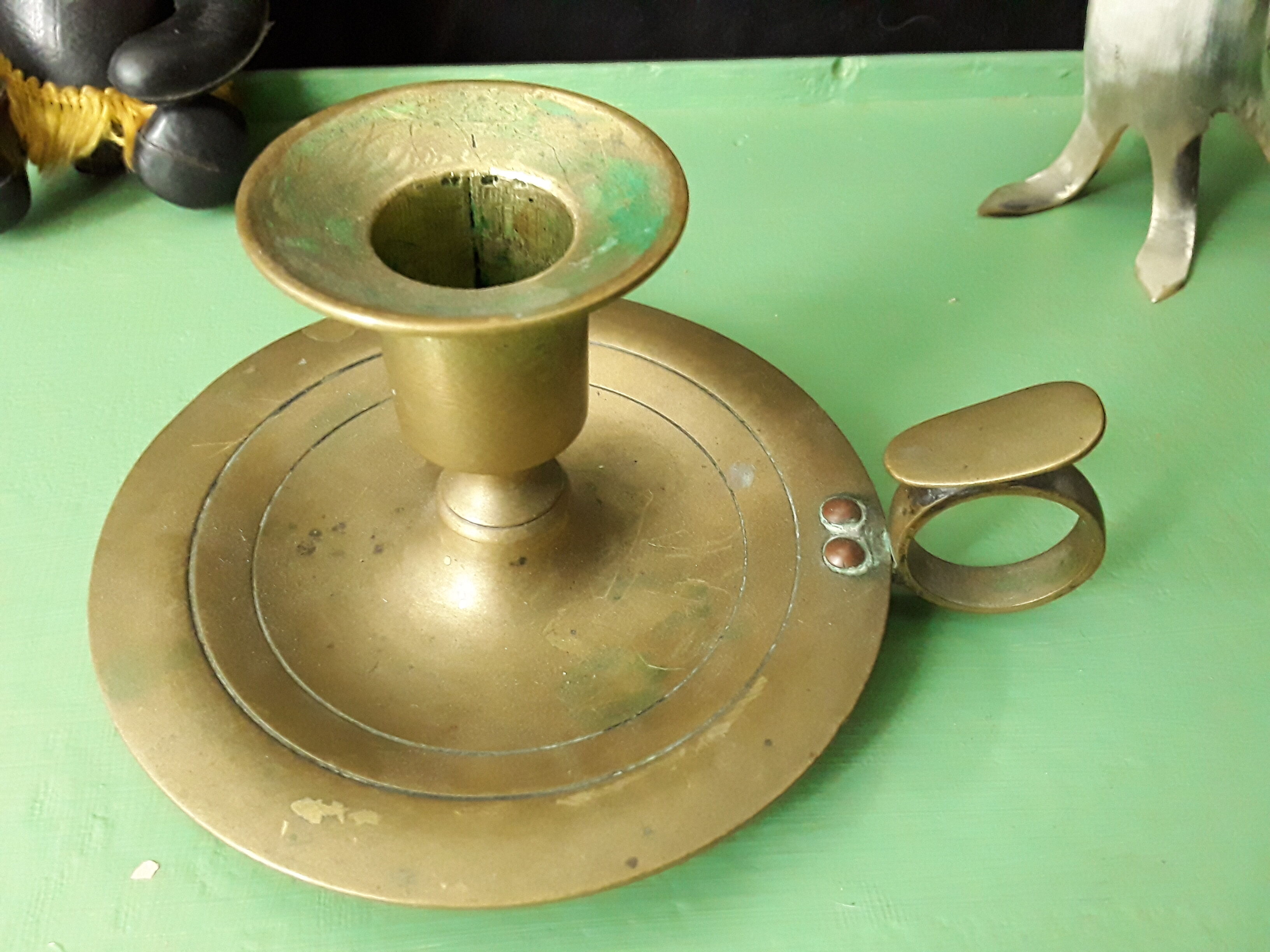 Antique candle holder