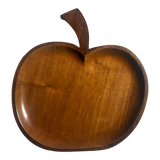 Midcentury Teak Apple Shaped Tray