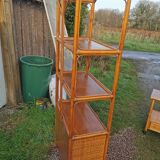 Rattan shelf