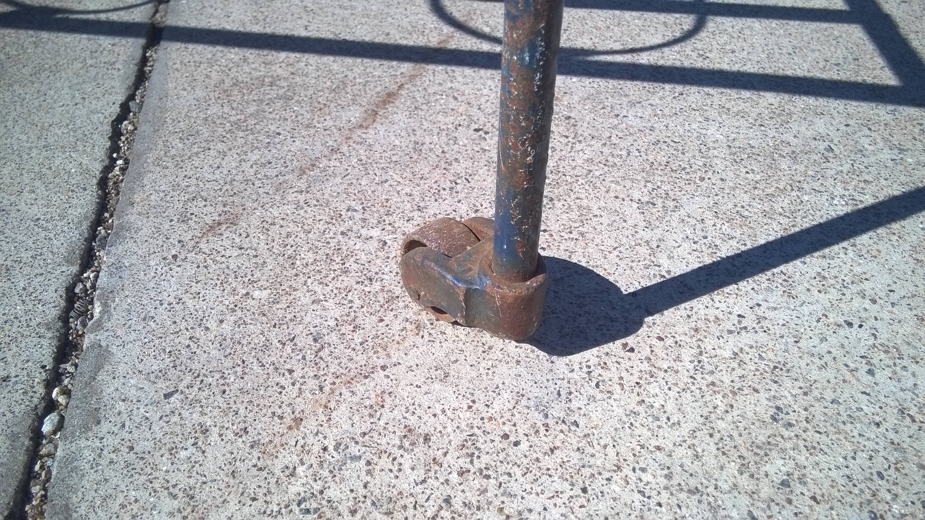 Napoleon III wrought iron folding bed