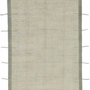 Tapis tribal unique noué à la main en laine beige 222 cm x 307 cm