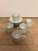 Set of Portuguese porcelain cups and saucers