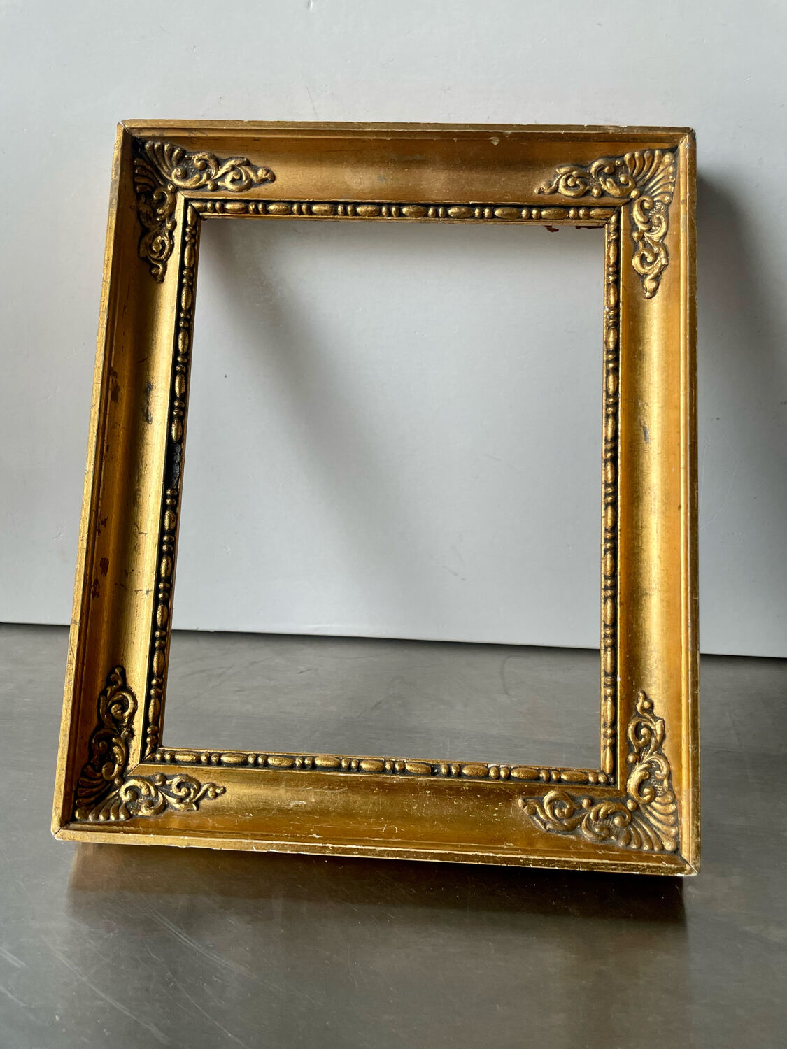 Empire style frame gilded wood measurements 26 cm x 21.5 cm
