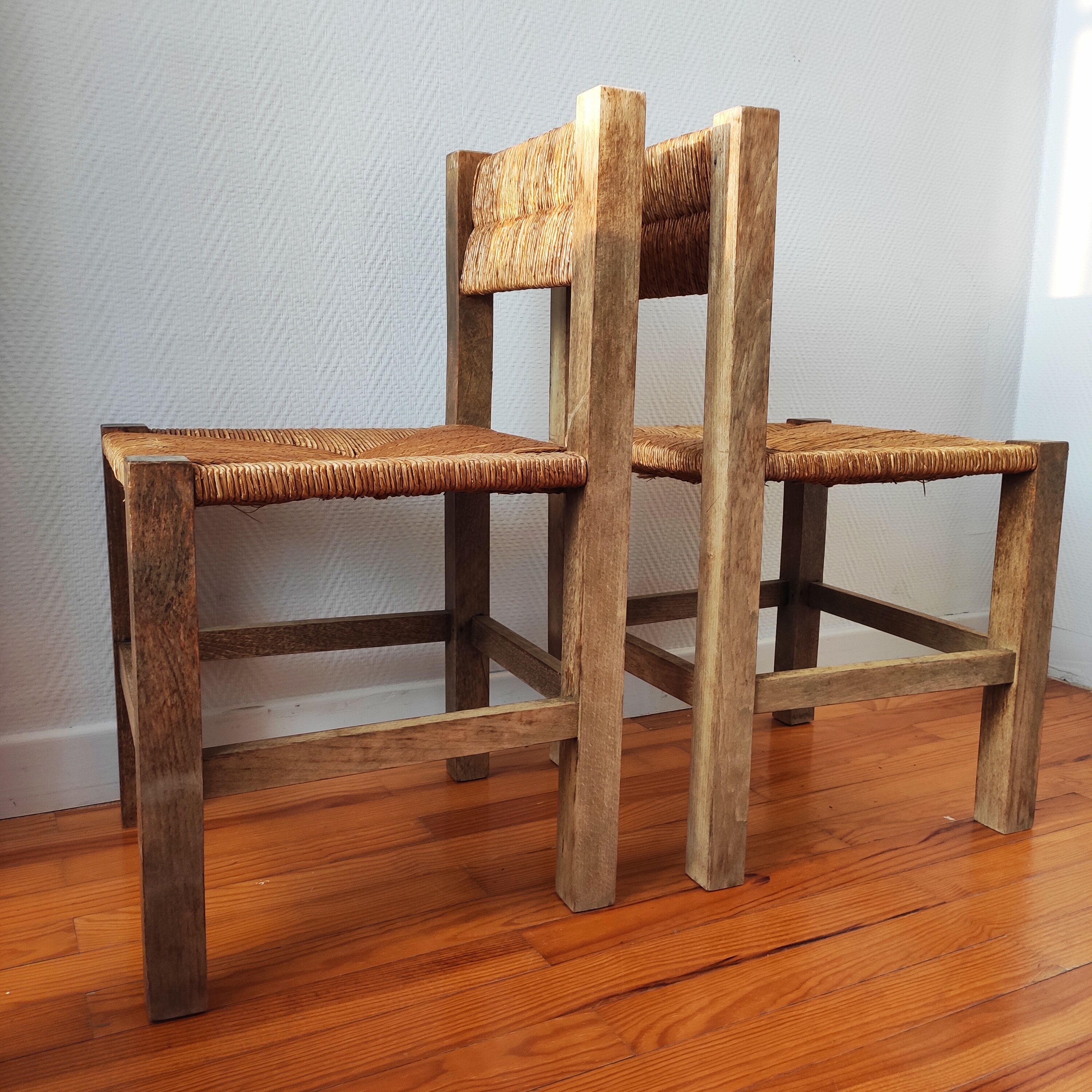 Vintage brutalist chairs 1950