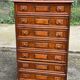 Semainier commode vintage 7 tiroirs coloniale en bois