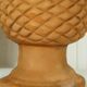Set de 2 pommes de pin en terre cuite moulée 35 cm