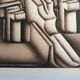 Set of 4 original lithographs by Jacques Poli, 1978. The Fire x 4.