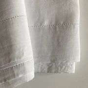Modernist XL sheet in art deco linen thread L240