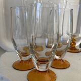 Set of 6 vintage champagne flutes
