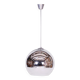 Mid-Century Chandelier in Chromed Steel and Opaline Glass, Germany, 1970s