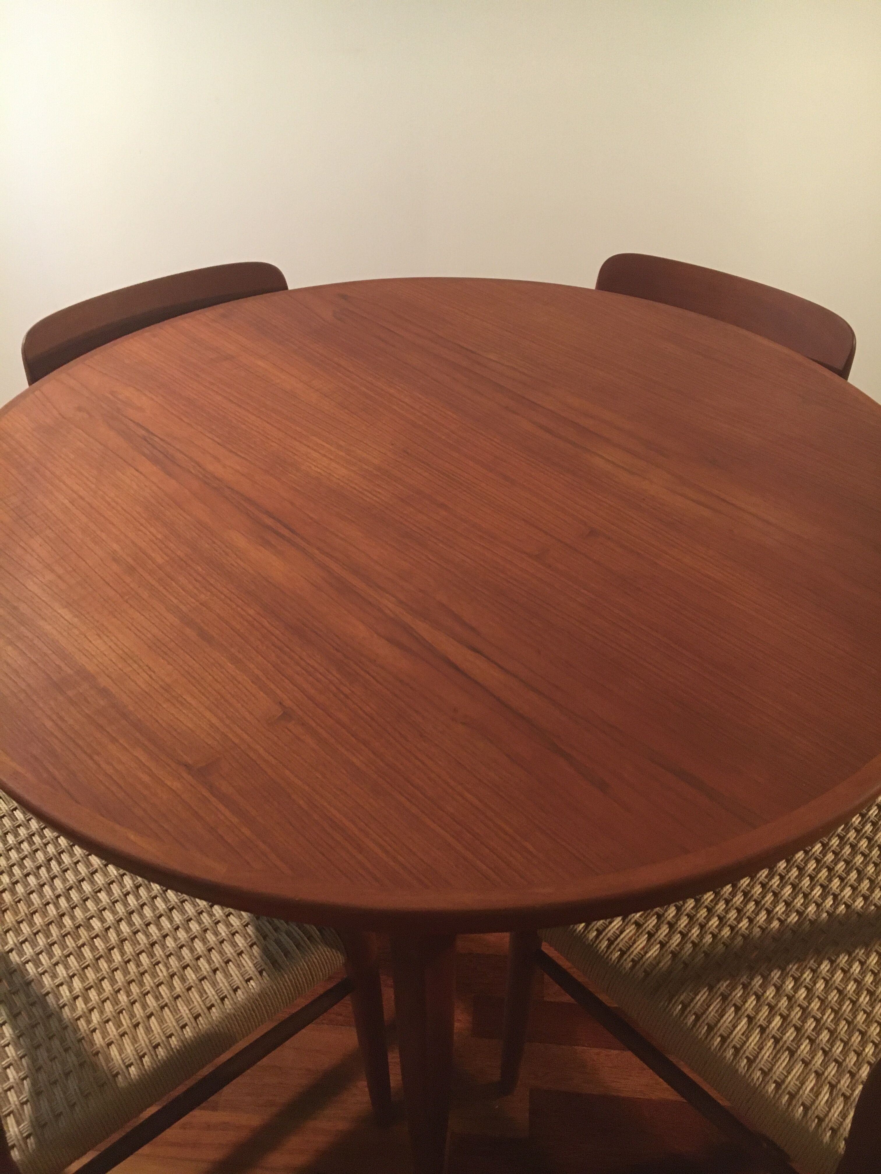 No.75 chairs & table by Niels Otto Muller for J.L. Mollers, 1950s