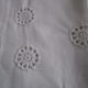 Old infant pillowcase embroidered/monogrammed cotton :49x33cm