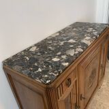 Walnut and marble sideboard year 1925