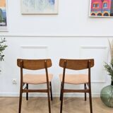 Pair of Danish teak chairs