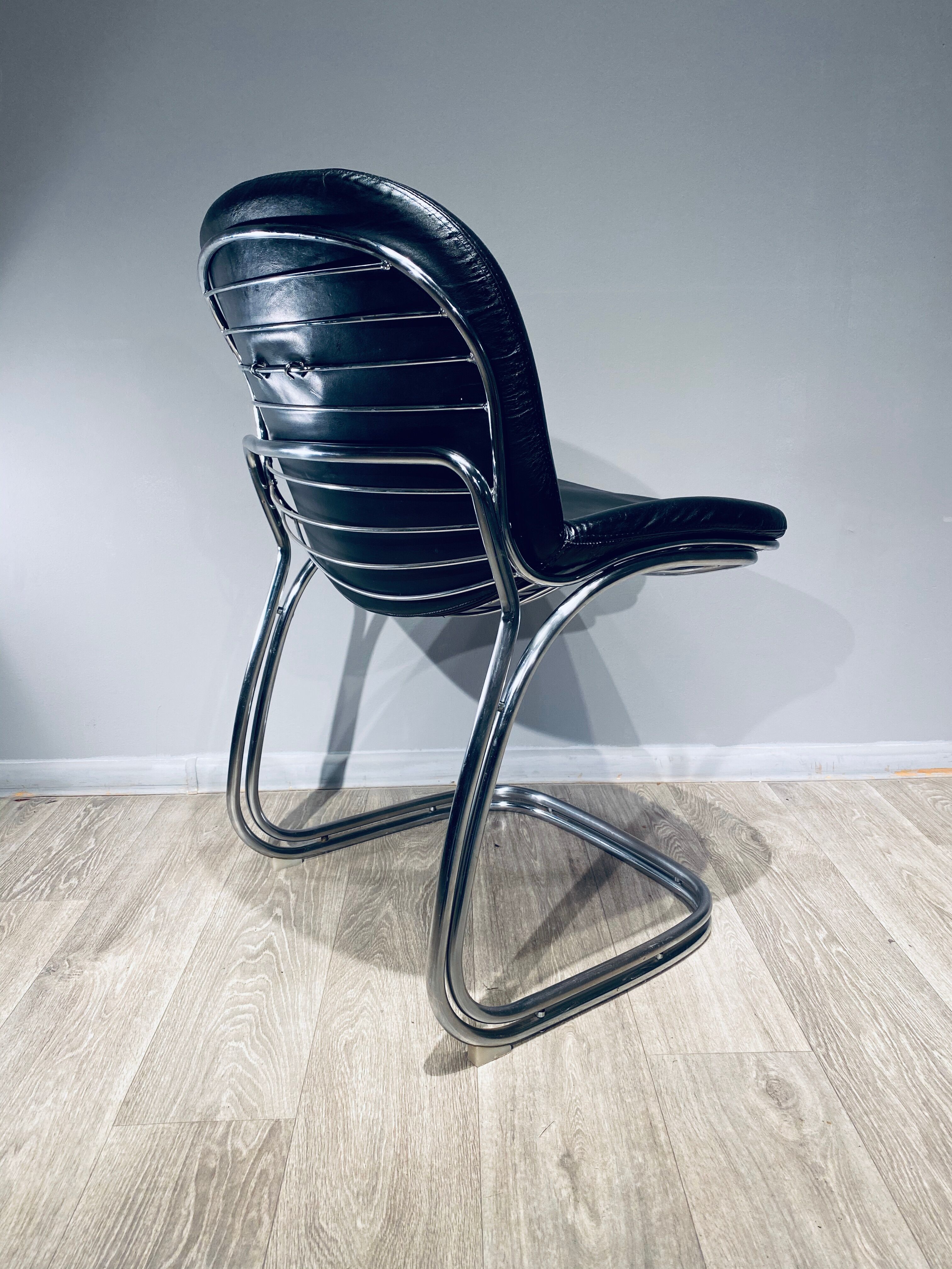 Chair Sabrina Chrome Curie Italy Vintage 1970'