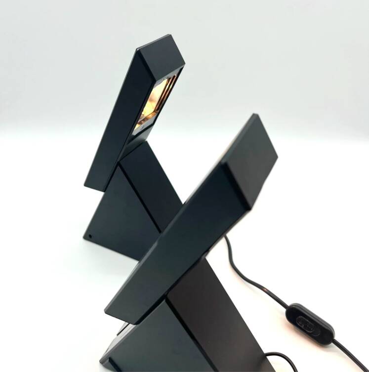 “Delta” lamps by Mario Bertorelle for “Jm Rdm” Massanzago, 1980s
