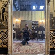 Miroir de style Napoléon III en bois doré