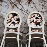 Baroque Style Wooden Dining Chairs, 1980