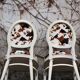 Baroque Style Wooden Dining Chairs, 1980