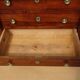 Antique solid walnut chest of drawers with scrolls