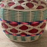 Vintage scoubidou bottle from the 50s