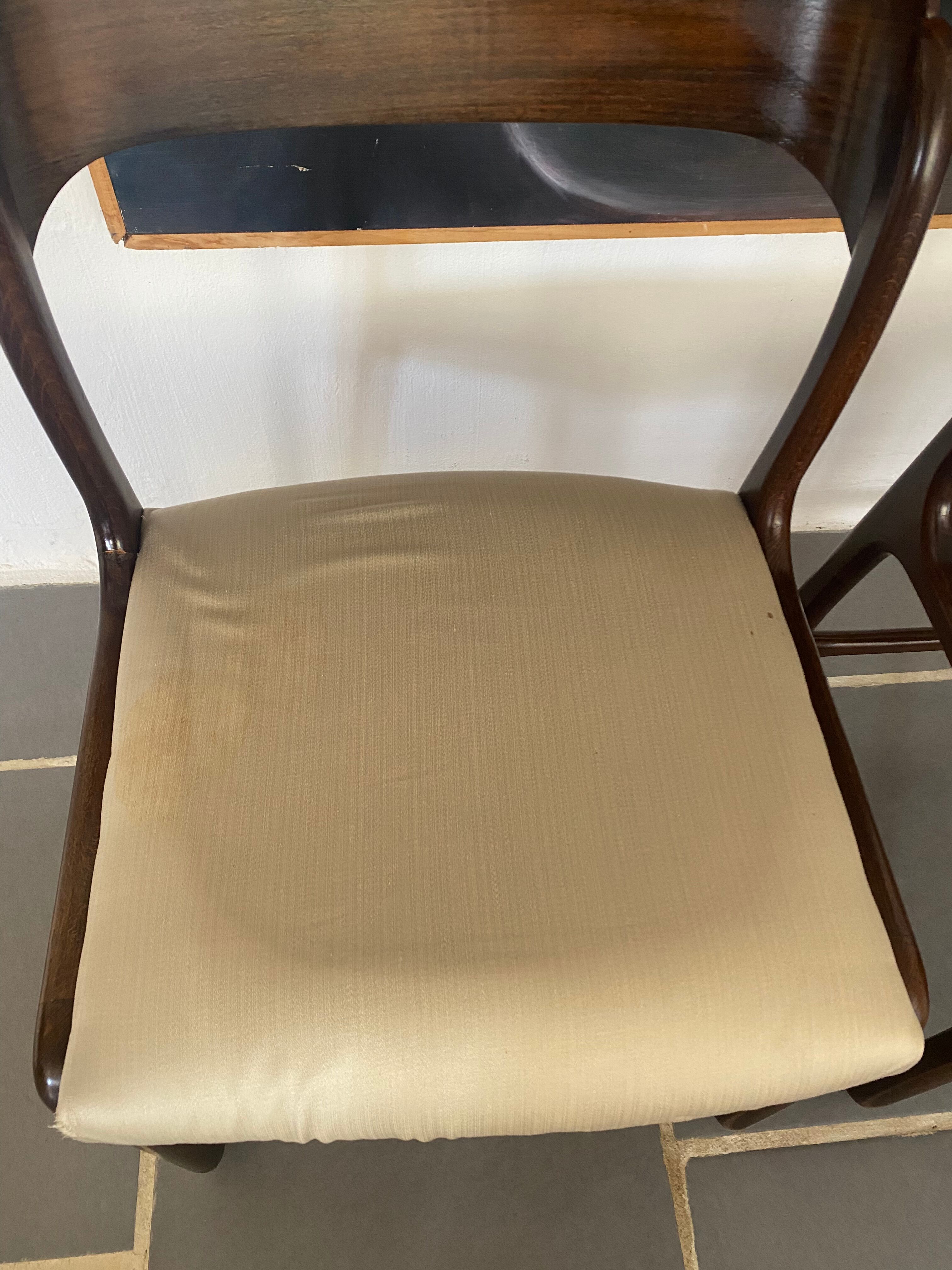 Pair of Baumann chairs model sled