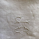Lot de serviettes  monogrammes JG