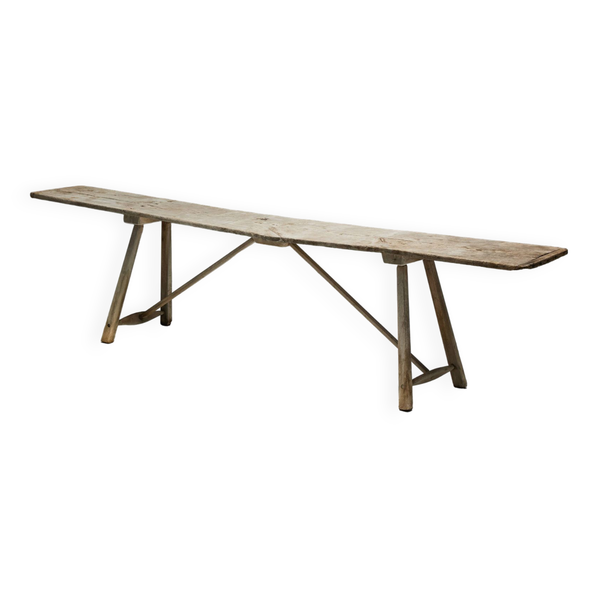 Console à tréteaux Wabi Sabi, France, XIXe siècle