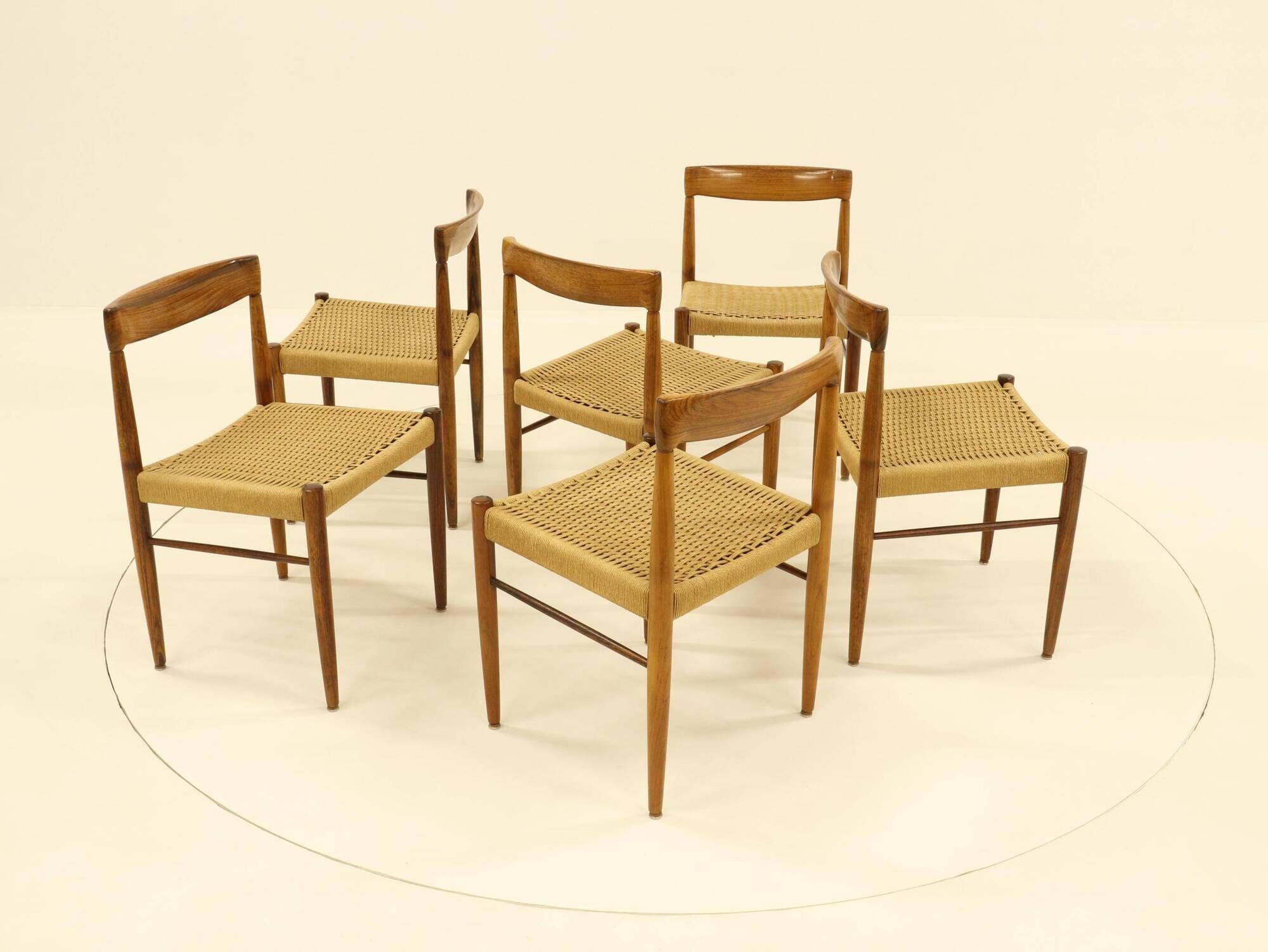 Set of 6 Rosewood Dining Chairs by H.W.Klein for Bramin, Denmark, 1960s