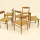 Set of 6 Rosewood Dining Chairs by H.W.Klein for Bramin, Denmark, 1960s