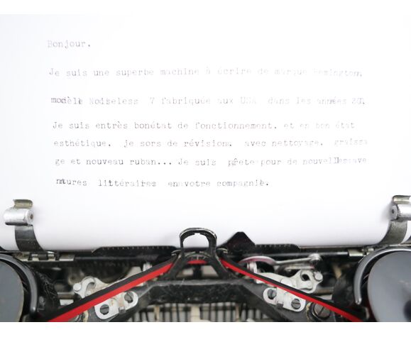 Remington Noiseless 7 shiny black laptop typewriter | Selency