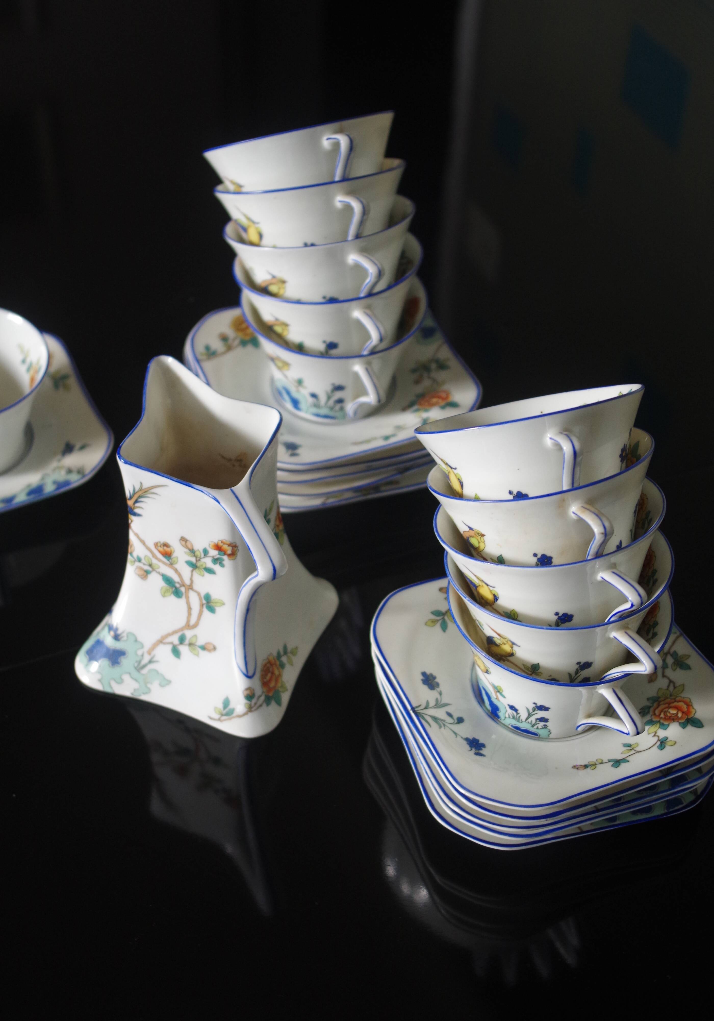 Limoges A. Lanternier porcelain tea service